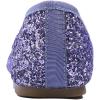 image:imageFEVERSOLE Womens Macaroon Colorful Memory Foam Cushion Insock Patent Ballet FlatGlitter Lavender
