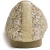 image:imageFEVERSOLE Womens Macaroon Colorful Memory Foam Cushion Insock Patent Ballet FlatGlitter Light Gold Pointed