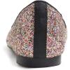 image:imageFEVERSOLE Womens Macaroon Colorful Memory Foam Cushion Insock Patent Ballet FlatGlitter Multi Black Pointed