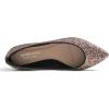 image:imageFEVERSOLE Womens Macaroon Colorful Memory Foam Cushion Insock Patent Ballet FlatGlitter Multi Black Pointed