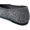 image:imageFEVERSOLE Womens Macaroon Colorful Memory Foam Cushion Insock Patent Ballet FlatGlitter Pewter