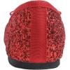 image:imageFEVERSOLE Womens Macaroon Colorful Memory Foam Cushion Insock Patent Ballet FlatGlitter Red