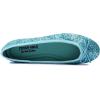 image:imageFEVERSOLE Womens Macaroon Colorful Memory Foam Cushion Insock Patent Ballet FlatGlitter Turquoise Blue