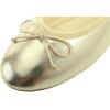 image:imageFEVERSOLE Womens Macaroon Colorful Memory Foam Cushion Insock Patent Ballet FlatGold