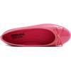 image:imageFEVERSOLE Womens Macaroon Colorful Memory Foam Cushion Insock Patent Ballet FlatHot Pink