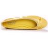 image:imageFEVERSOLE Womens Macaroon Colorful Memory Foam Cushion Insock Patent Ballet FlatLemon