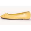 image:imageFEVERSOLE Womens Macaroon Colorful Memory Foam Cushion Insock Patent Ballet FlatLemon