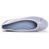 image:imageFEVERSOLE Womens Macaroon Colorful Memory Foam Cushion Insock Patent Ballet FlatLight Blue