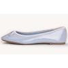 image:imageFEVERSOLE Womens Macaroon Colorful Memory Foam Cushion Insock Patent Ballet FlatLight Blue
