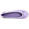 image:imageFEVERSOLE Womens Macaroon Colorful Memory Foam Cushion Insock Patent Ballet FlatLilac