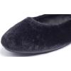 image:imageFEVERSOLE Womens Macaroon Colorful Memory Foam Cushion Insock Patent Ballet FlatMaryjane Black Plush