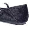 image:imageFEVERSOLE Womens Macaroon Colorful Memory Foam Cushion Insock Patent Ballet FlatMaryjane Black Plush