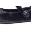 image:imageFEVERSOLE Womens Macaroon Colorful Memory Foam Cushion Insock Patent Ballet FlatMaryjane Black Plush