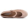 image:imageFEVERSOLE Womens Macaroon Colorful Memory Foam Cushion Insock Patent Ballet FlatMaryjane Milktea Plush