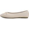 image:imageFEVERSOLE Womens Macaroon Colorful Memory Foam Cushion Insock Patent Ballet FlatMilk Tea