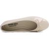 image:imageFEVERSOLE Womens Macaroon Colorful Memory Foam Cushion Insock Patent Ballet FlatMilk Tea