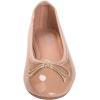 image:imageFEVERSOLE Womens Macaroon Colorful Memory Foam Cushion Insock Patent Ballet FlatNude