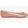 image:imageFEVERSOLE Womens Macaroon Colorful Memory Foam Cushion Insock Patent Ballet FlatNude