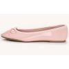 image:imageFEVERSOLE Womens Macaroon Colorful Memory Foam Cushion Insock Patent Ballet FlatPink