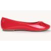 image:imageFEVERSOLE Womens Macaroon Colorful Memory Foam Cushion Insock Patent Ballet FlatRed