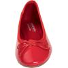 image:imageFEVERSOLE Womens Macaroon Colorful Memory Foam Cushion Insock Patent Ballet FlatRed