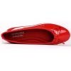 image:imageFEVERSOLE Womens Macaroon Colorful Memory Foam Cushion Insock Patent Ballet FlatRed