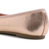 image:imageFEVERSOLE Womens Macaroon Colorful Memory Foam Cushion Insock Patent Ballet FlatRose Gold