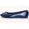 image:imageFEVERSOLE Womens Macaroon Colorful Memory Foam Cushion Insock Patent Ballet FlatRoyal Blue