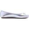 image:imageFEVERSOLE Womens Macaroon Colorful Memory Foam Cushion Insock Patent Ballet FlatSilver