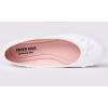 image:imageFEVERSOLE Womens Macaroon Colorful Memory Foam Cushion Insock Patent Ballet FlatWhite