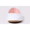 image:imageFEVERSOLE Womens Macaroon Colorful Memory Foam Cushion Insock Patent Ballet FlatWhite