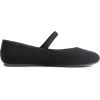 image:imageFEVERSOLE Womens Mary Jane Fashion Round Toe Easy Buckle Slip On FlatsMaryjane Black Corduroy