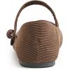 image:imageFEVERSOLE Womens Mary Jane Fashion Round Toe Easy Buckle Slip On FlatsMaryjane Brown Corduroy
