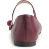 image:imageFEVERSOLE Womens Mary Jane Fashion Round Toe Easy Buckle Slip On FlatsMaryjane Burgundy Napa