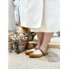 image:imageFEVERSOLE Womens Mary Jane Fashion Round Toe Easy Buckle Slip On FlatsMaryjane Camel Brown Velvet Fur Lined