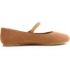 image:imageFEVERSOLE Womens Mary Jane Fashion Round Toe Easy Buckle Slip On FlatsMaryjane Camel Corduroy