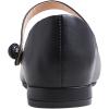 image:imageFEVERSOLE Womens Mary Jane Fashion Round Toe Low Heel Slip On FlatsMaryjane Black Vegan Flat Heel