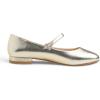 image:imageFEVERSOLE Womens Mary Jane Fashion Round Toe Low Heel Slip On FlatsMaryjane Gold Vegan Flat Heel