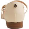 image:imageFEVERSOLE Womens Mary Jane Fashion Square Toe Easy Buckle Low Heel Slip On FlatsSq Maryjane Beige Mesh Stack Heel