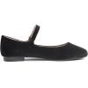 image:imageFEVERSOLE Womens Mary Jane Fashion Square Toe Easy Buckle Slip On FlatsSq Maryjane Black Velvet Flat