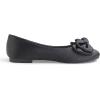image:imageFEVERSOLE Womens Round Toe Soft Fashion Bow Tie Dress Ballet FlatsBlack Satin Twist Bow