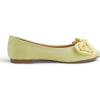 image:imageFEVERSOLE Womens Round Toe Soft Fashion Bow Tie Dress Ballet FlatsButter Satin Twist Bow