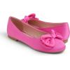 image:imageFEVERSOLE Womens Round Toe Soft Fashion Bow Tie Dress Ballet FlatsHot Pink Satin Twist Bow