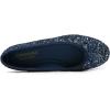 image:imageFEVERSOLE Womens Shiny Ballet Flat Glitter Night Blue Size 75 M US Bound with No Show Socks Women Low Cut Silky Thin Socks 3 Colors 9 Pairs