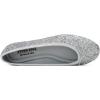 image:imageFEVERSOLE Womens Shiny Ballet Flat Glitter Silver Size 85 M US Bound with No Show Socks Women Low Cut Silky Thin Socks 3 Colors 9 Pairs
