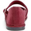 image:imageFEVERSOLE Womens Soft Classic Mary Jane Memory Foam Cushioned Comfort Round Toe Metal Buckle Flats Walking ShoesBurgundy Corduroy Mary Jane With Double Straps