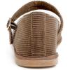 image:imageFEVERSOLE Womens Soft Classic Mary Jane Memory Foam Cushioned Comfort Round Toe Metal Buckle Flats Walking ShoesLight Brown Corduroy Mary Jane With Double Straps