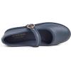 image:imageFEVERSOLE Womens Soft Classic Mary Jane Memory Foam Cushioned Comfort Round Toe Metal Buckle Flats Walking ShoesNavy Vegan Leather Mary Jane With Round Buckle