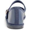 image:imageFEVERSOLE Womens Soft Classic Mary Jane Memory Foam Cushioned Comfort Round Toe Metal Buckle Flats Walking ShoesNavy Vegan Leather Mary Jane With Round Buckle