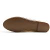 image:imageFEVERSOLE Womens Soft Cushion Comfort Round Toe Metal Trim Fashion Ballet Flats Walking ShoesGold Grain Vegan Leather
